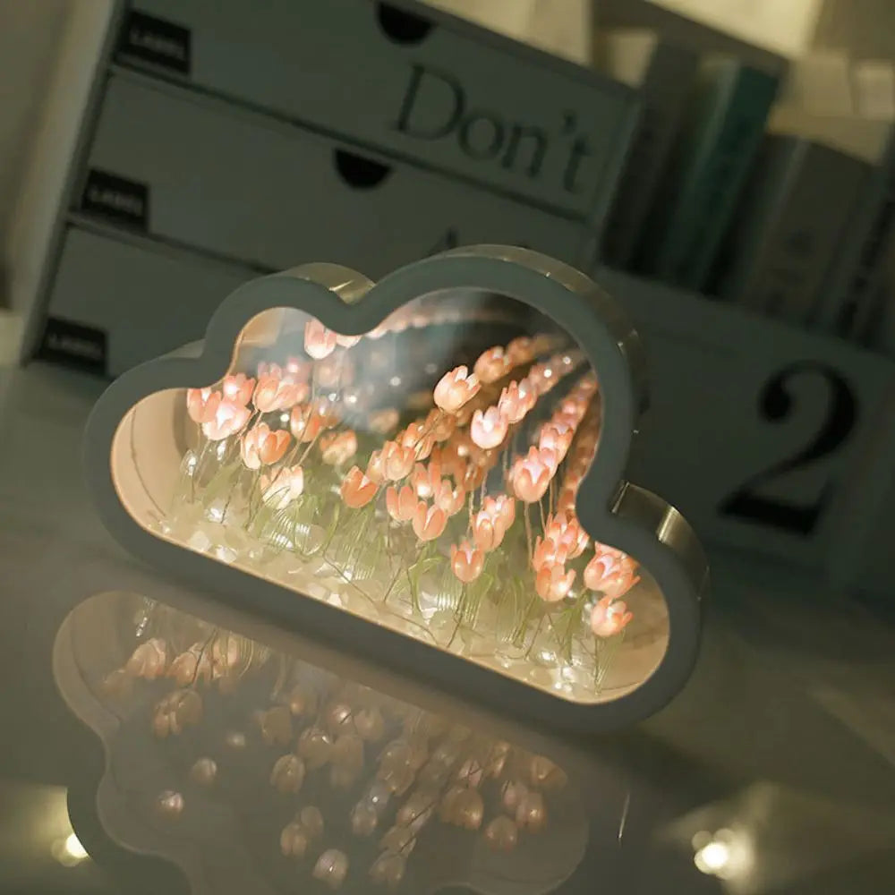 Veilleuse Nuage Tulipe - Miroir Créatif DIY
