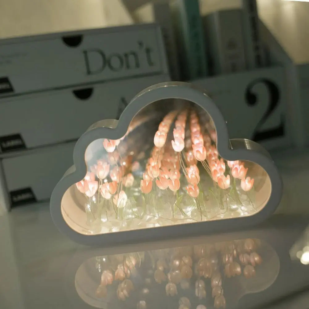 Veilleuse Nuage Tulipe - Miroir Créatif DIY