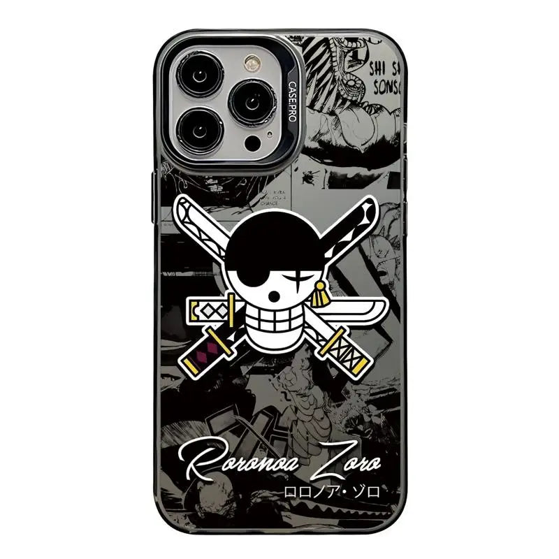 Coque de téléphone avec logo One Piece Luffy pour Apple iPhone 14,15, 16