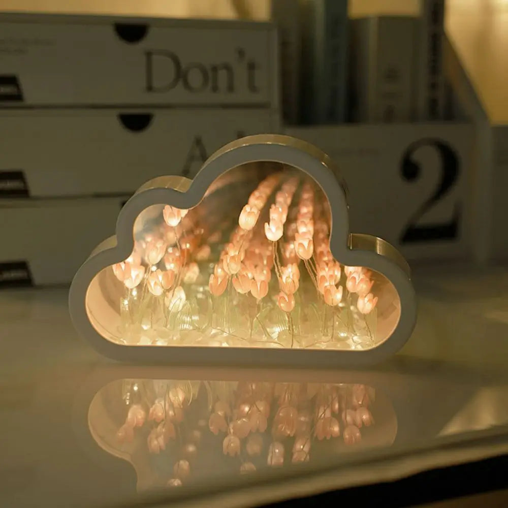 Veilleuse Nuage Tulipe - Miroir Créatif DIY
