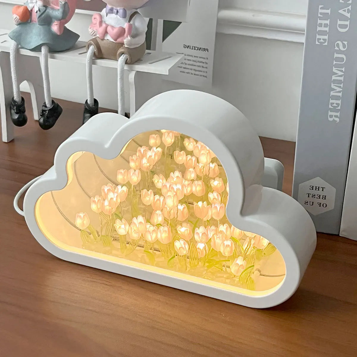 Veilleuse Nuage Tulipe - Miroir Créatif DIY