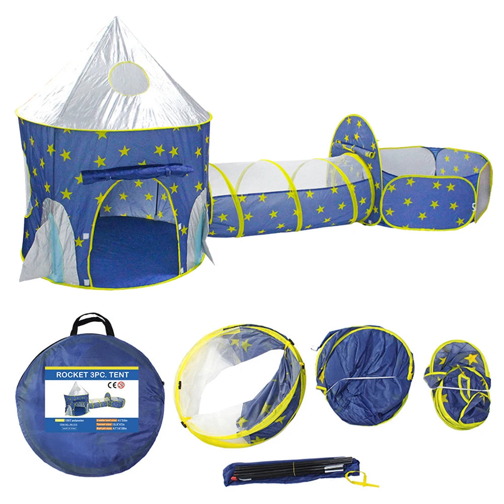 Tente de Jeu pour Enfants – Maison de Jeu pour Garçons avec Sac de Transport | Intérieur & Extérieur