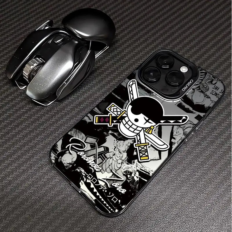 Coque de téléphone avec logo One Piece Luffy pour Apple iPhone 14,15, 16