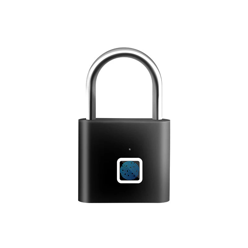 Cadenas Intelligent Biométrique Empreinte Digital, Verrou Porte Sécurisé sans Clé, USB Rechargeable, Étanche